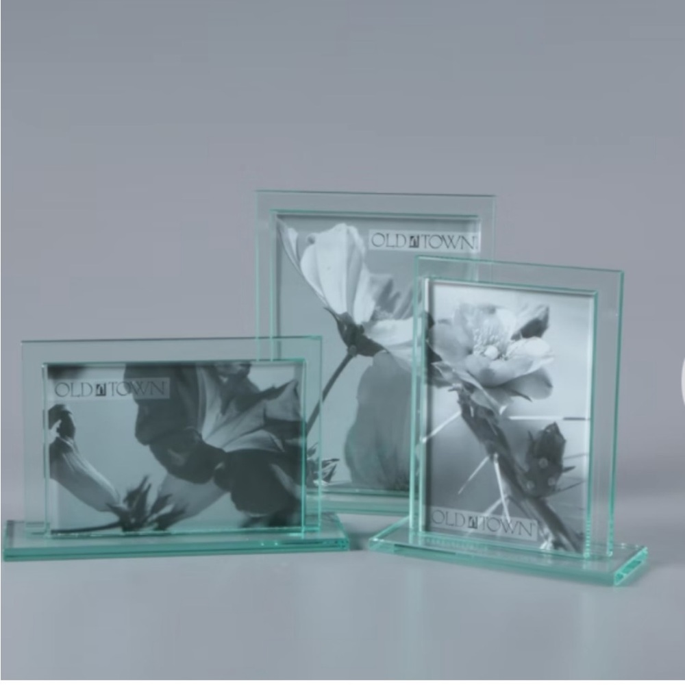Old Town Mineral Glass Picture Frames - 3 Pack